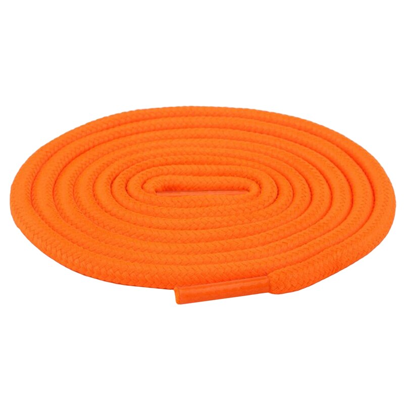 120cm lacets ronds Sneaker lacets de chaussures cordes lacets bottillons couleur unie botte de Sport dentelle chaussure athlétique ficelle 2 pièces/ensemble: orange