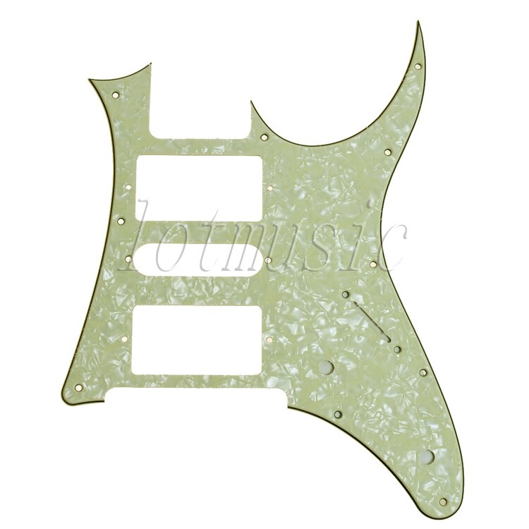 Kmise Electric Guitar Pickguard Replacement Scratch Plate HSH 3 Ply 11 Colors Available: Light Green Pearl