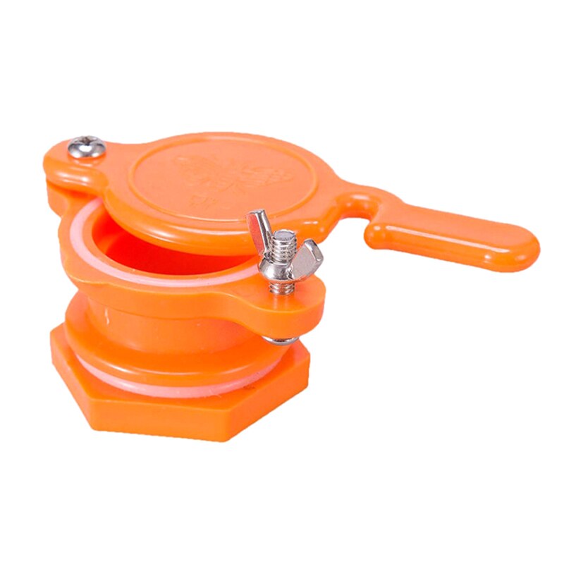 Honey Container For Regulating A Flow Of Plastic Flowing Into The Small Honey Bee-Valve Faucet Extraction Tool Bottling