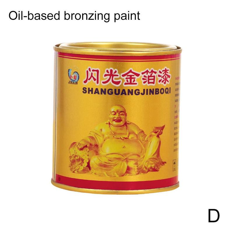 100g/bottle Gold Paint Water-based Bronzing Paint For Wood Gold Statue Furniture Gold Paint Safe Non-toxic Gold Foil Paint R6m7: D