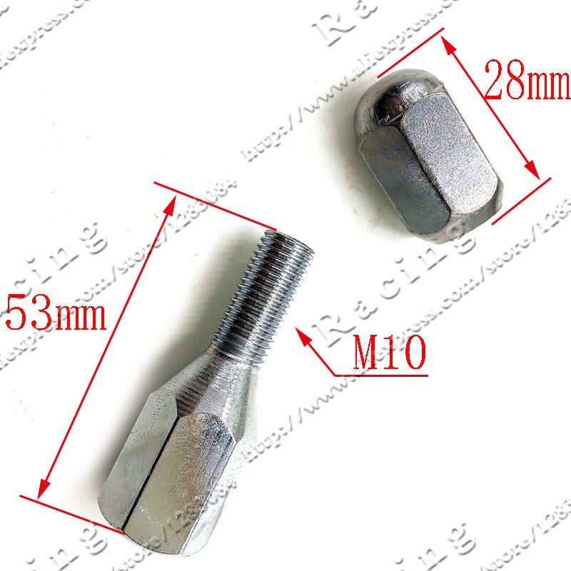 Atv accessories quad aluminum rim 10" 12" 14"wheel screw 10mm M10*1.25