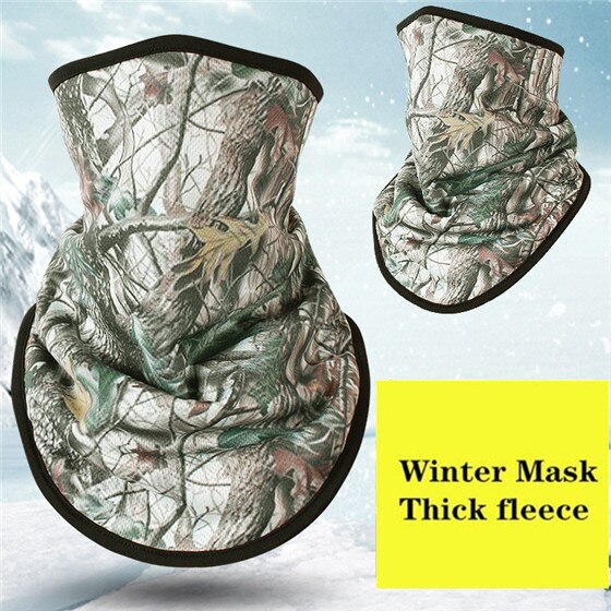 Winter Fleece Ski Sjaal. Fietsen Snowboard Apparatuur Bandana Hoofddeksels Masker Nek Driehoek Thicken Warm Vrouwen Mannen Camouflage Slabbetjes: NO.8