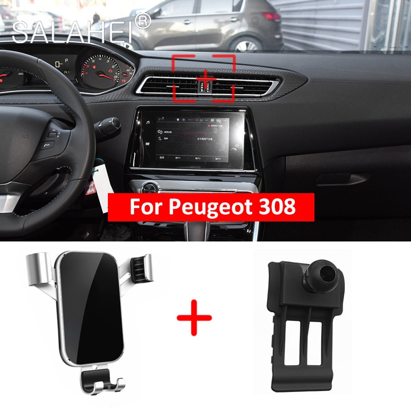 Gps cool biltelefon holder til peugeot 208 207 308 rcz 408 407 307 206 smart telefon holder interiør tilbehør mobiltelefon holder