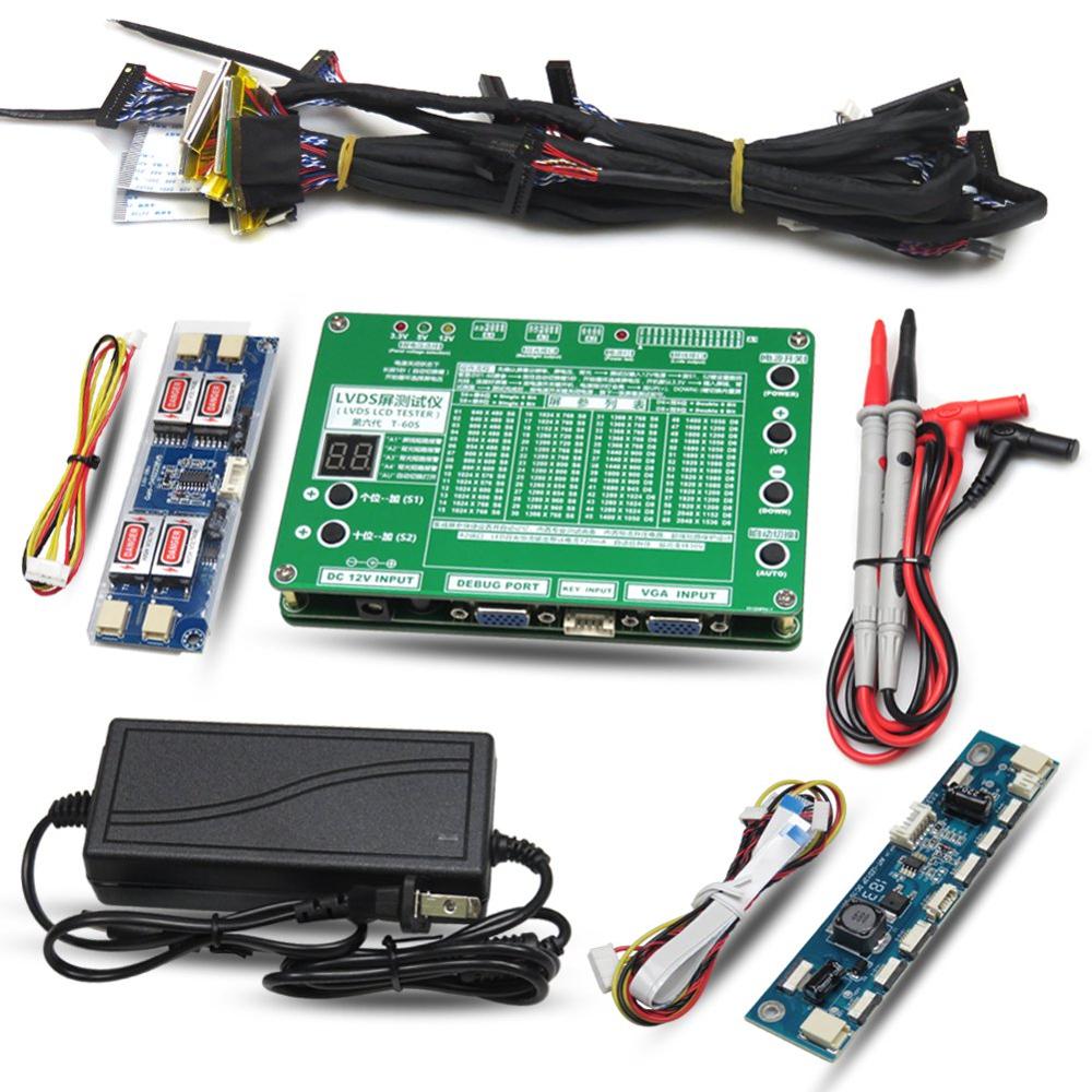 TKDMR Panel Test Tool LED LCD Screen Tester for TV/Computer/Laptop Repair Inverter Built-in 55 Kinds Program