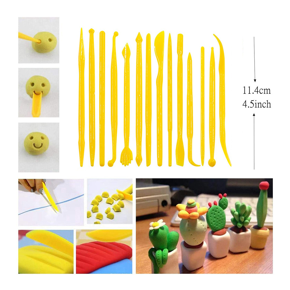 39pcs Polymer Clay Tools Set Smoothing Wax Carved Tool DIY Clay Sculpting Kit for Ceramic Shapers Modeling Pottery Carving