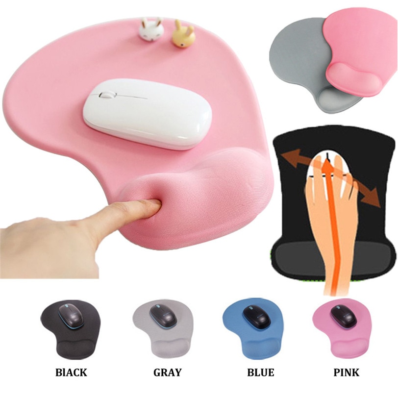 Gaming Mouse Pat almohadilla blanda para ratón de silicona con reposamuñecas, alfombrilla de soporte para PC, portátil, Gaming