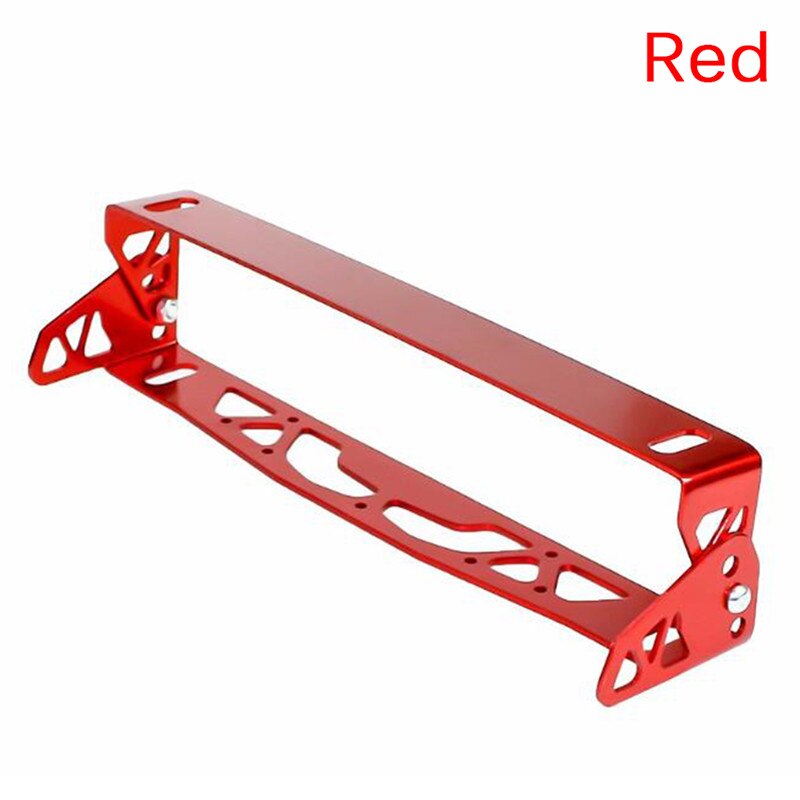 Universal- Aluminium Auto Styling Kennzeichen Rahmen Energie Rennen Kennzeichen Rahmen Rahmen Schild Halfter: rot