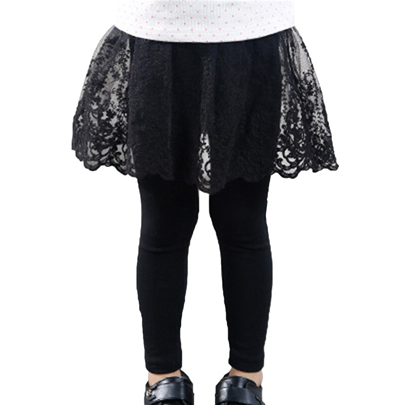 Leggings para niñas pequeñas, ropa de otoño, pantalones Culottes, Ballet, cómodos, Color sólido, dulce, 2022: Black / 140cm