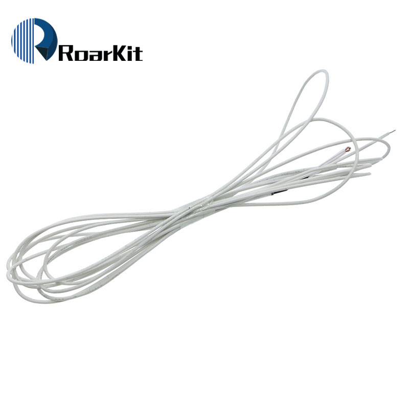 10Pcs/lot 100K ohm NTC 3950 Thermistors With Cable For 3D Printer Part Temperature Part 1M Line Reprap Mend Parts