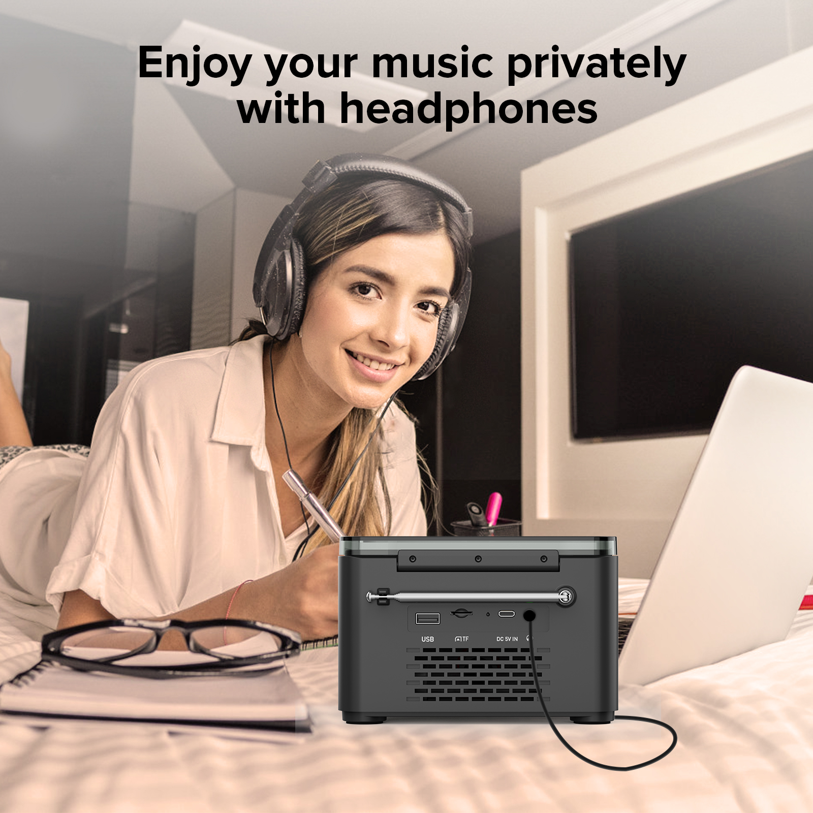 Portable cd radio boombox rechargeable with bluetooth cd player portable with speakers and USB mp3