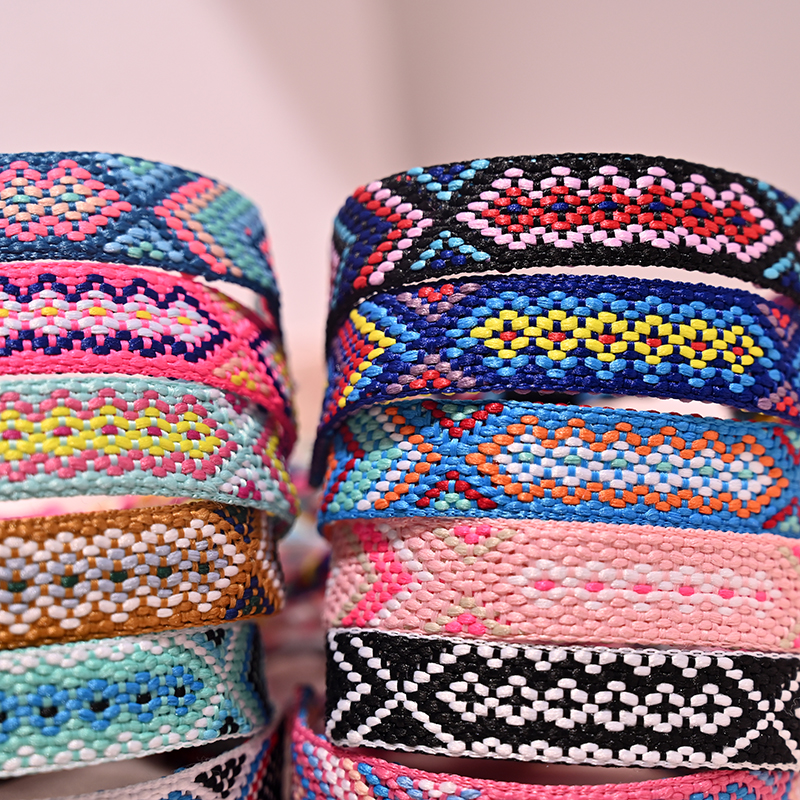 Pulsera con borlas de la Amistad Bohemia para mujer, 12 colores, tejido de cuerda de algodón a la , pulseras bohemias para playa y verano para chica