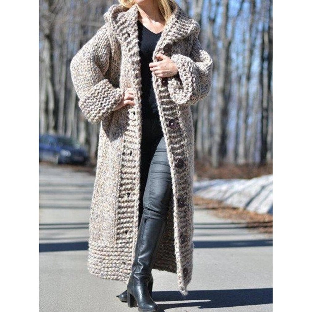 Cardigan en dentelle à manches longues pour femme - Imprimé de Noël
