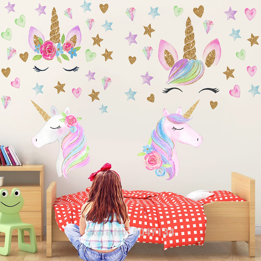 3d syntymäpäiväjuhla vauva lapsi yksisarvinen juhla sisustus tarrat askartelu tarrat super tee itse scrapbooking tarrakirja lapsille