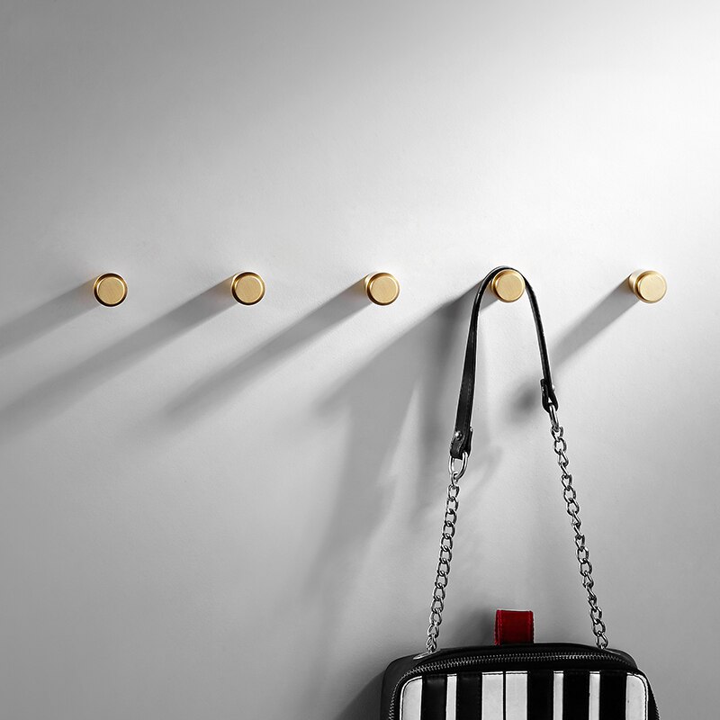 Messing haak geborstelde kleedhaken kledinghaak wandmontage badkameraccessoires messing kledinghanger deurhaak