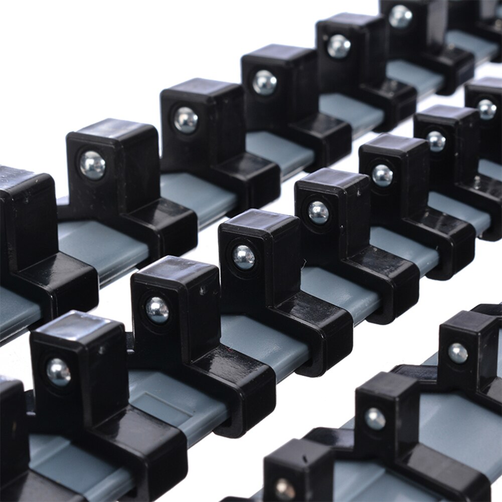 3Pcs Socket Organizer Tray 340 Mm Socket Houder 1/4 "3/8" 1/2 "Dopsleutel Organizer Plastic Socket houder Rack Opslag Verdelen