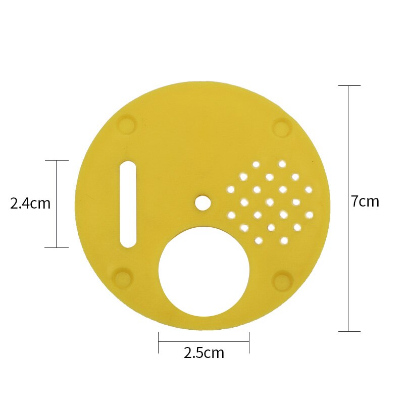 20 Pcs Bijenkorf Doos Entree Gate Plastic Geel Ronde Bijenkorf Nest Deur Vents Bijenteelt Gereedschappen Bijenteelt Apparatuur Levert: Default Title