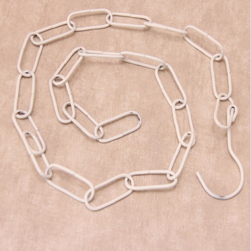 Cadena colgante de Metal para Ropa con gancho, ganchos para colgar Ropa, varios perchas, anillos de exhibición, Ropa Colgada