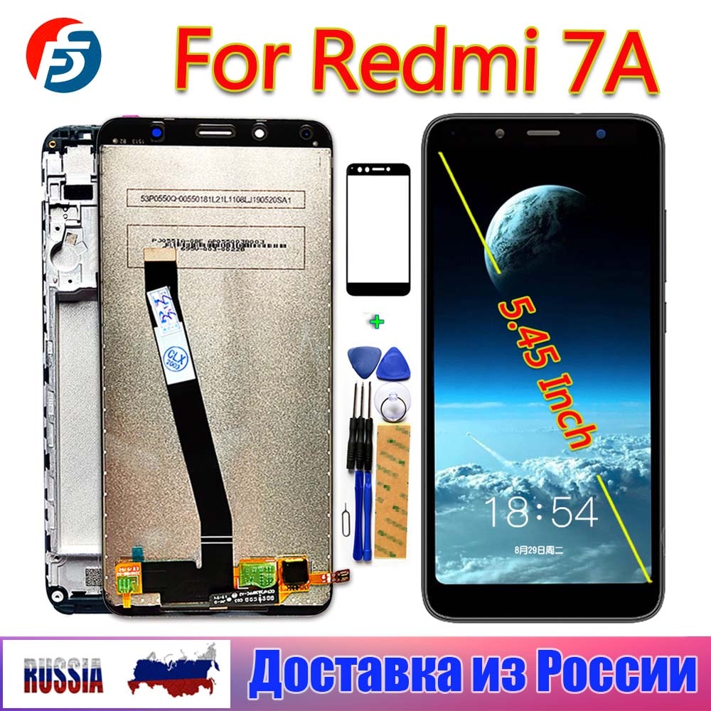 Fansu1 For Xiaomi Redmi 7A lcd Tested Touch Screen 5.45 inch Digitizer Assembly Fansu Frame For xiaomi Redmi 7a LCD Screen