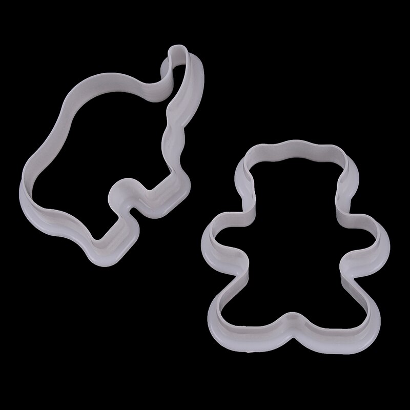 6 pièces biscuits coupeurs en forme d'animal en plastique Cookie pâtisserie Fondant moules Biscuit moule pour enfants Fondant gâteau décor cuisine outil