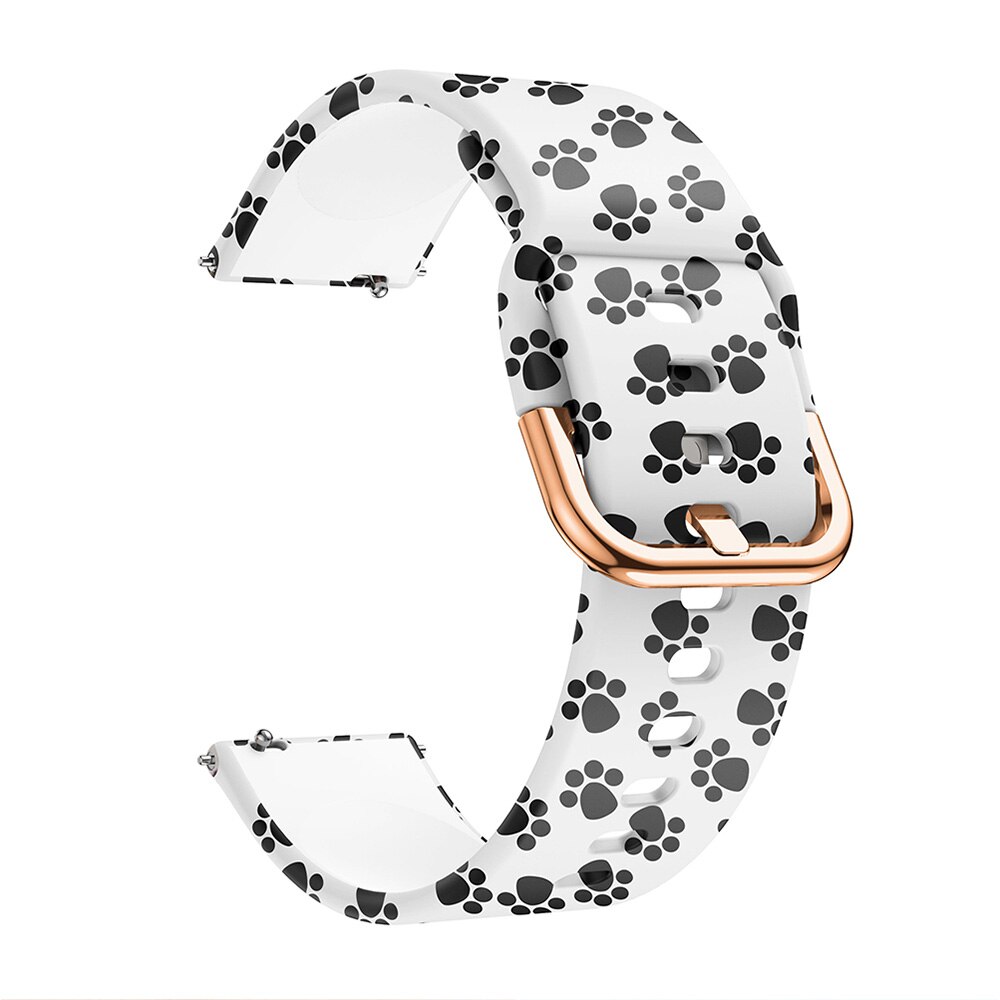 22mm Watch Band For Xiaomi MI Watch Strap Printing Silicone Watchbands Wristband Bracelet For Xiaomi Smart Mi Watch Color Sports: Paw print