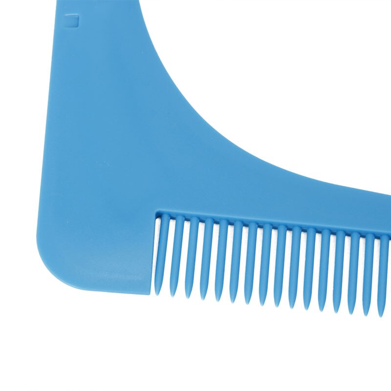 1 sæt perfekte linjer symmetri skæg formende barbering værktøj kam skønhed
