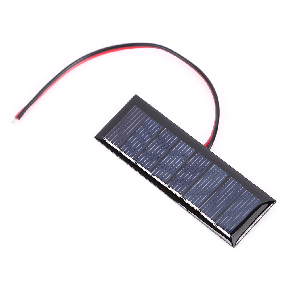 4V 0.2W 2-Wire Mini Zonnepaneel Met 8 Zonnecellen 75X25Mm Voor Diy zonne-energie Projecten Solar Licht Speciale Aangedreven