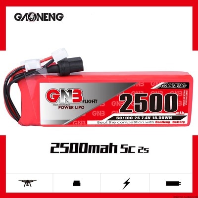 Gaoneng Gnb 3500/2500Mah 2S1P 7.6V 7.4V Lipo Batterij Voor Frsky Taranis QX7 X9D Plus zender Tx Afstandsbediening Rc Onderdelen