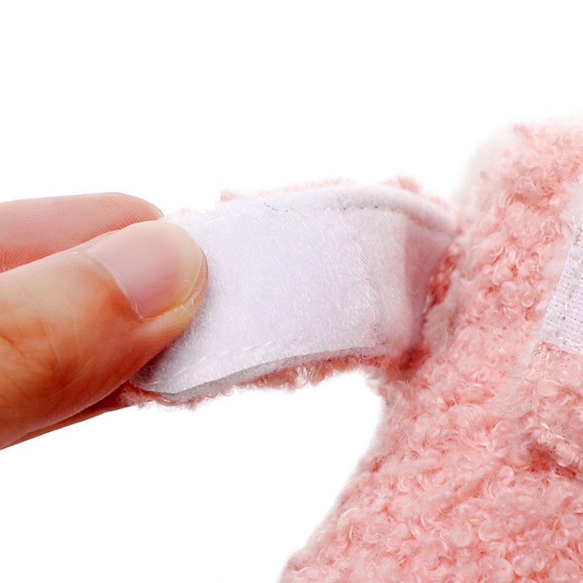 Lille baby fleece hjemmesko bløde vinter varme støvletter tremmeseng simple bekvemmelighed sko spædbarn anti-skrid prewalker