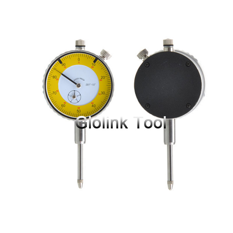 0-1&quot; Dial Indicator Inch Dial Gauge Indicator Precision Dial Gauge Test Indicator Lever Scale Meter Measuring Tool