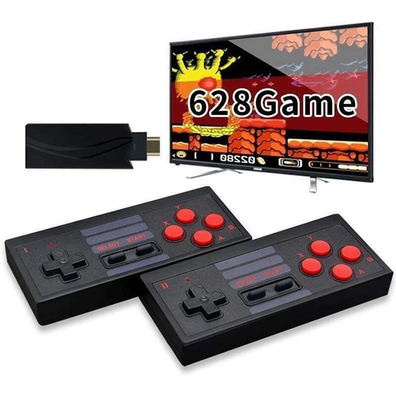 HD Video Spiel Konsole Gebaut in 628 Klassische Spiele Mini retro Spielkonsole kabellos Regler HDMI Ausgang Dual Spieler: Ursprünglich Titel