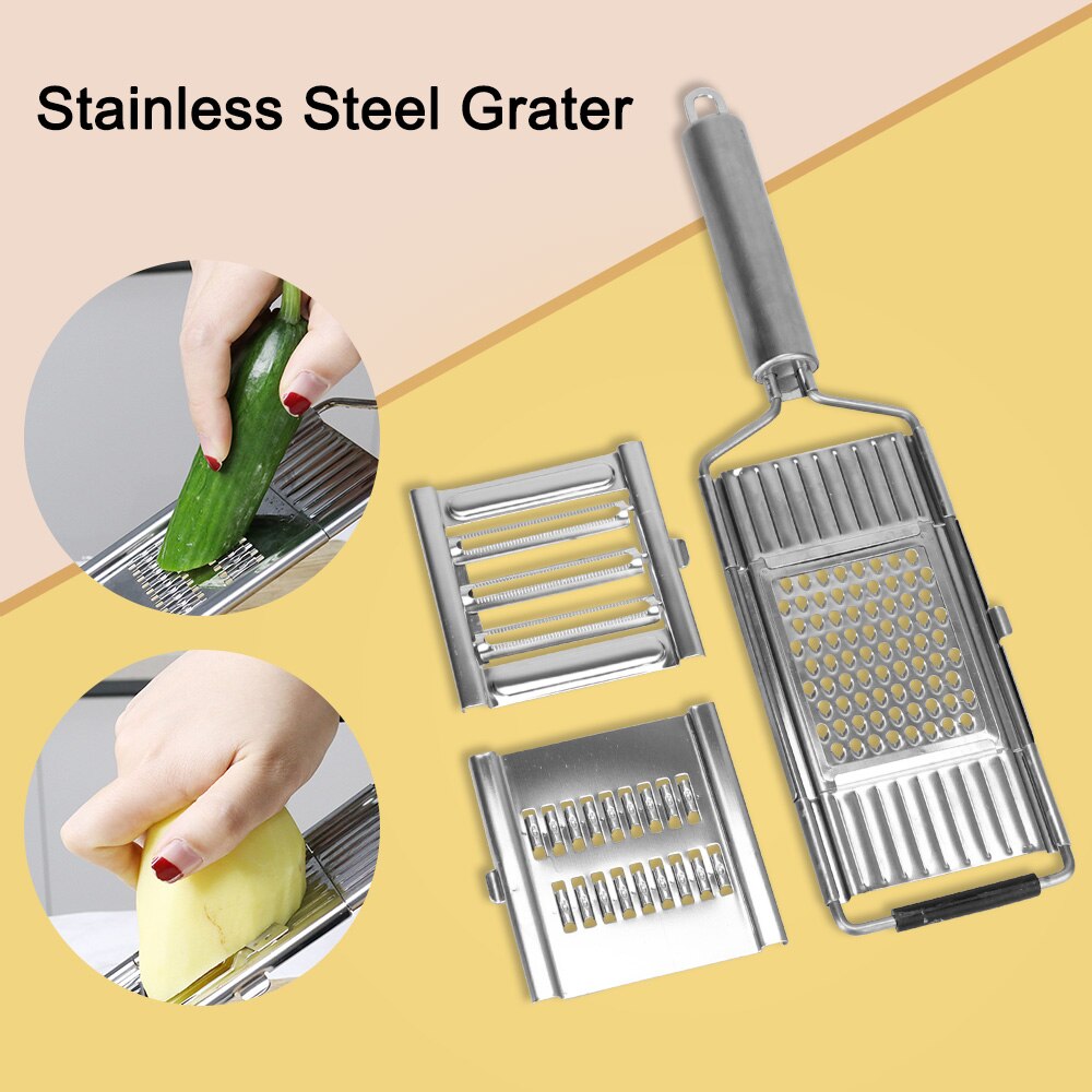 Multifunction Vegetable Slicer Grater Cutter Shredder Fruit Potato Peeler Carrot Grater Kitchen Tools Stainless Steel