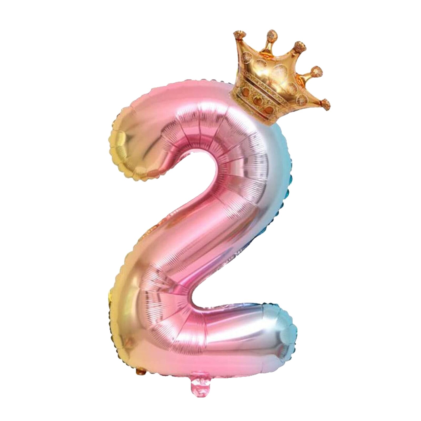 Digital Crown Number Balloon 32" Party Decoration Wedding Decor Self sealing: 2