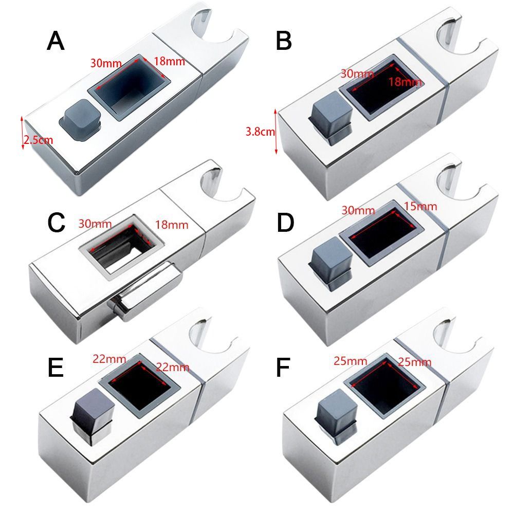 Vierkante Douchekop Houder Verstelbare Draaibare Universele Badkamer Glijbaan Plank Sproeier Vaste Basis Hardware Accessoires