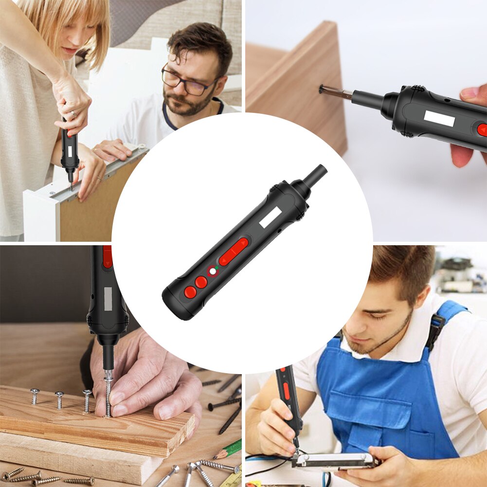 Mini Electrical Screwdriver Set Smart Cordless Electric Screwdrivers USB Rechargeable Handle with 19 Bit Set Drill
