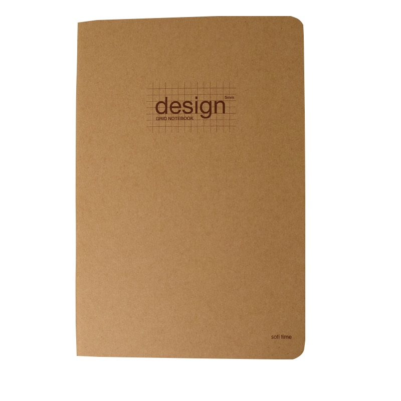 A5 A4 B5 38 pages grid notebook Korea simple retro student square lattice 16 32K kraft paper notepad
