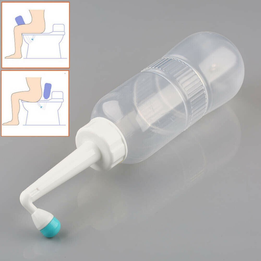 560ML Portable Seat Toilet Sprayer Personal Cleaner Hand Held Seat Bidet Tackle Toilet Hygiene Washing Anus&Vaginal Cleaning