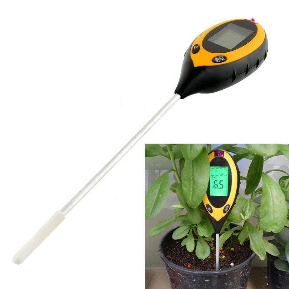 4 in 1 Moisture Temp Flower Meter Soil Moisture Monitor Acidity Measure Tool For Garden Plant Monitor