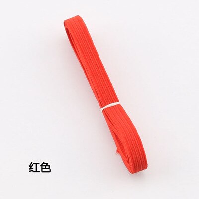 6mm couleur haute élastique rond élastique/rond élastique corde/élastique ligne élastique/accessoires de couture: red