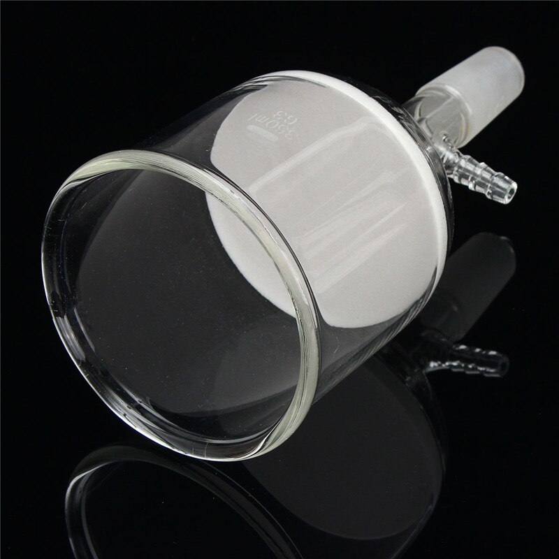 Kicute novo 350ml filtro funil buchner 24/40 conjunta buchner vidro funil laboratório produtos vidreiros química material escolar
