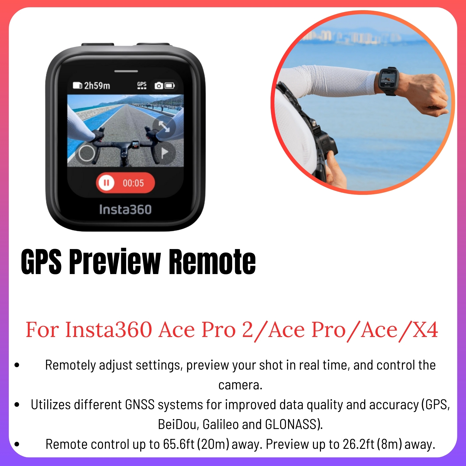 Accesorios originales para Insta360 Ace Pro 2, protector de lente, Mini Estuche de transporte, jaula de Metal, adaptador de micrófono, estuche de buceo impermeable, GPS