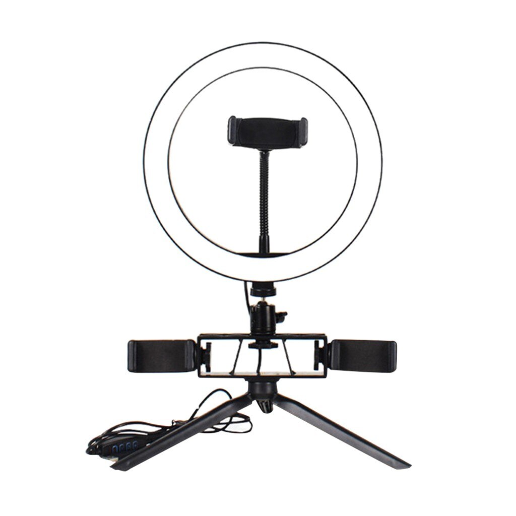 Ring Light 20Cm With Tripod Mobile Phone Holder USB3 Mode LED Live Light: Default Title