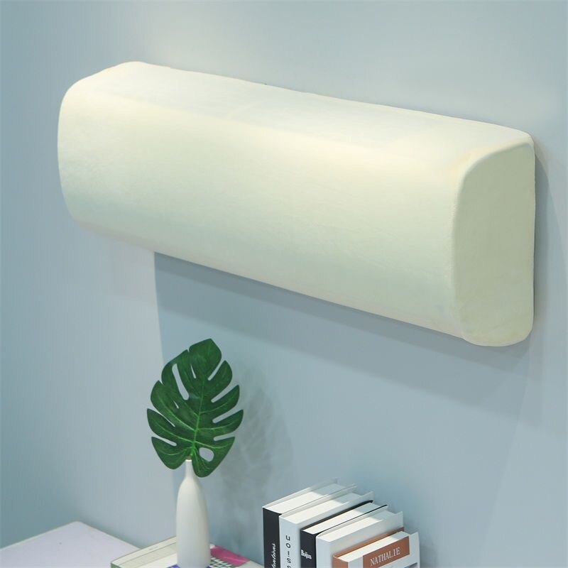 Cubierta universal para aire acondicionado, cubierta AUX montada en la pared, tela a prueba de polvo, en múltiples colores, adecuada para 1P 1,5 P: creamy white