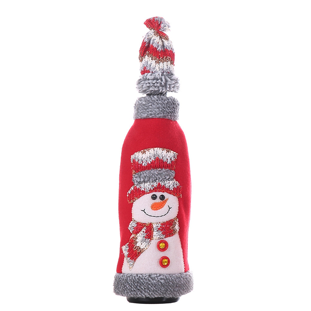 Christmas Wine Bottle Cover US Nordic Winter Xmas Champagne Bottle Clothes Cartoon Home Party Decoration Supplies: 12