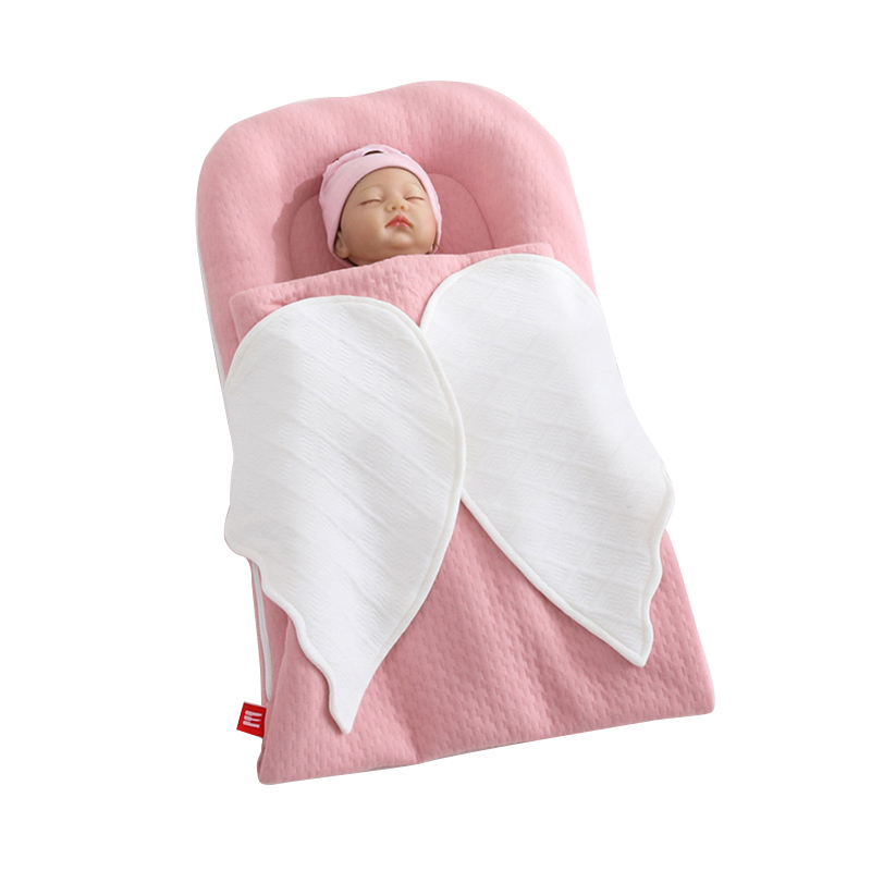 neugeboren Baby Flügel Nest Bett mit Decke Startseite tragbar Baby Wiege Stoßstange geboren Schlafen Korb Babynest Bettzeug Pflege: C