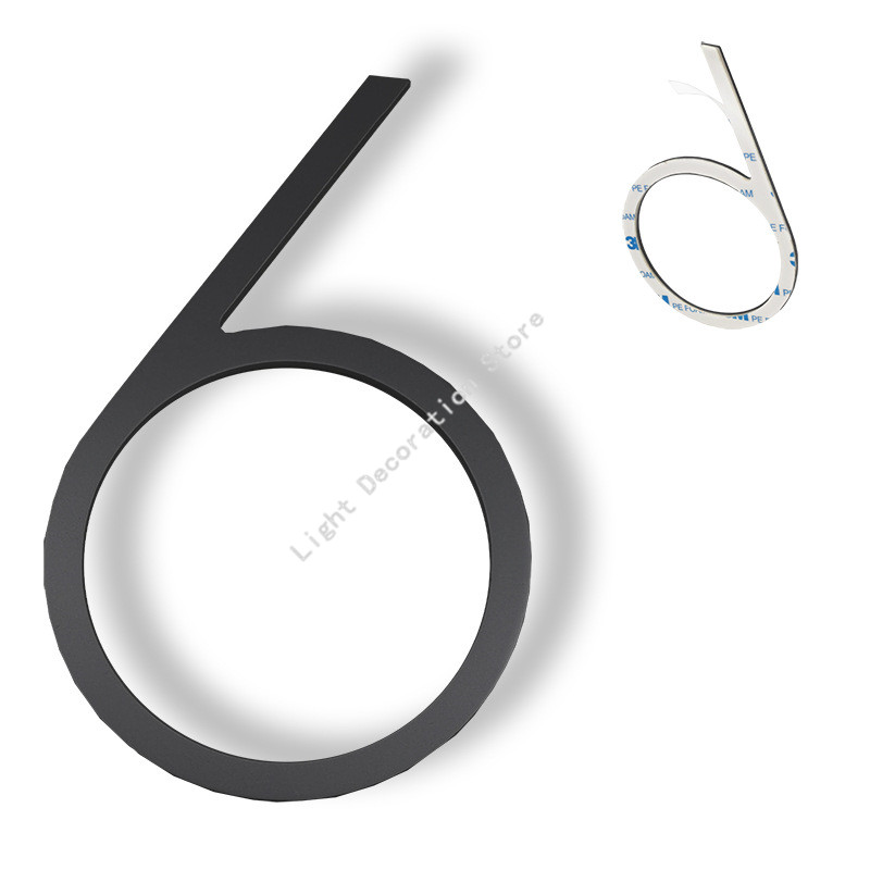 Número de casa autoadhesivo de acero inoxidable, señal de dirección negra de 0-9 letras, placas de puerta grandes y modernas, números para el hogar y exteriores, 5 pulgadas/12,5 cm: Color vino