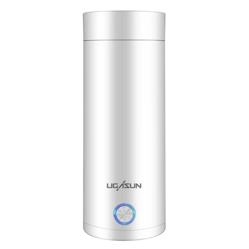 Przenośne czajniki elektryczne kubek 400ml 220V herbata kawa mleko czajnik elektryczny podróż zagotuj wodę utrzymuj ciepło urządzenia kuchenne Thermo: BIAŁY / AU