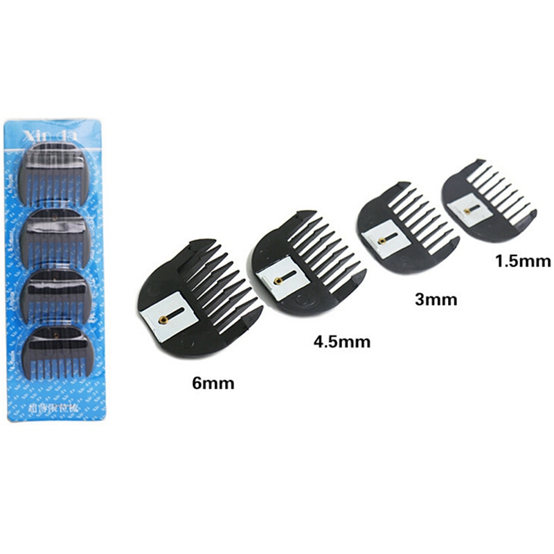 4Pcs Universal Hair Clipper Limit Comb Replacement Guide Attachment Size Barber