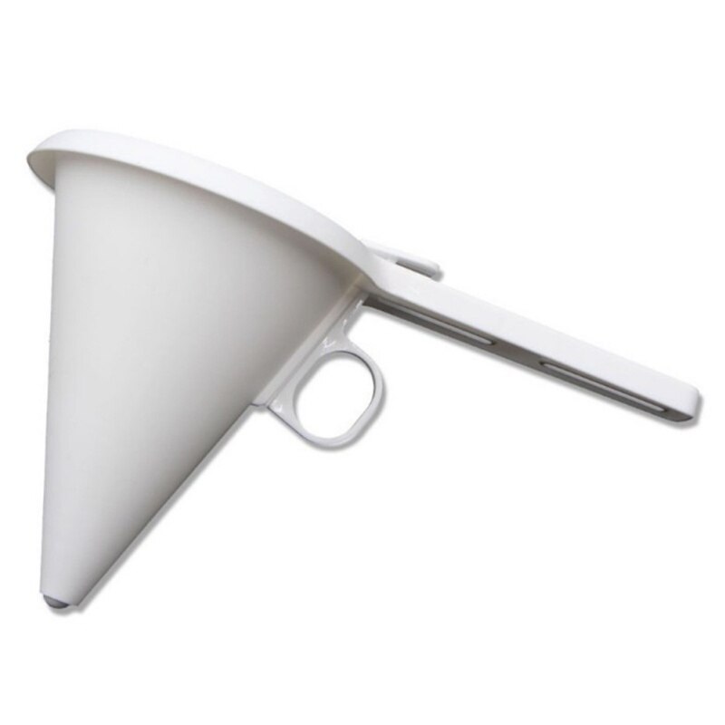 1Pc Kitchen DIY Convenient Chocolate Candy Icing Funnel Mold White Foodgrade Plastic Pancake Cream Batter Dispenser Baking Tool1