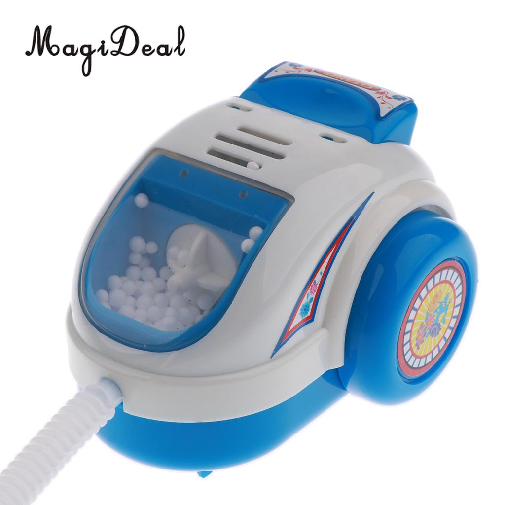 Magideal Plastic Simulatie Miniatuur Huishoudapparatuur Voor Kids Kinderen Pretend Rollenspel Meubels Speelgoed-Blauw Stofzuiger