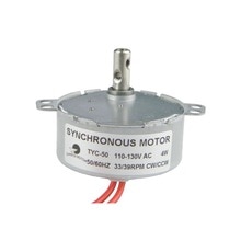 Tyc 50 liten fast synkronmotor  ac 110v 1 rpm -36 rpm elektrisk girmotor 15 rpm til viftemotor induksjonskomfyr peis